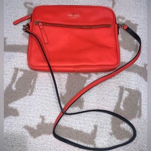 Kate Spade Hot Pink/ Coral Crossbody storybook